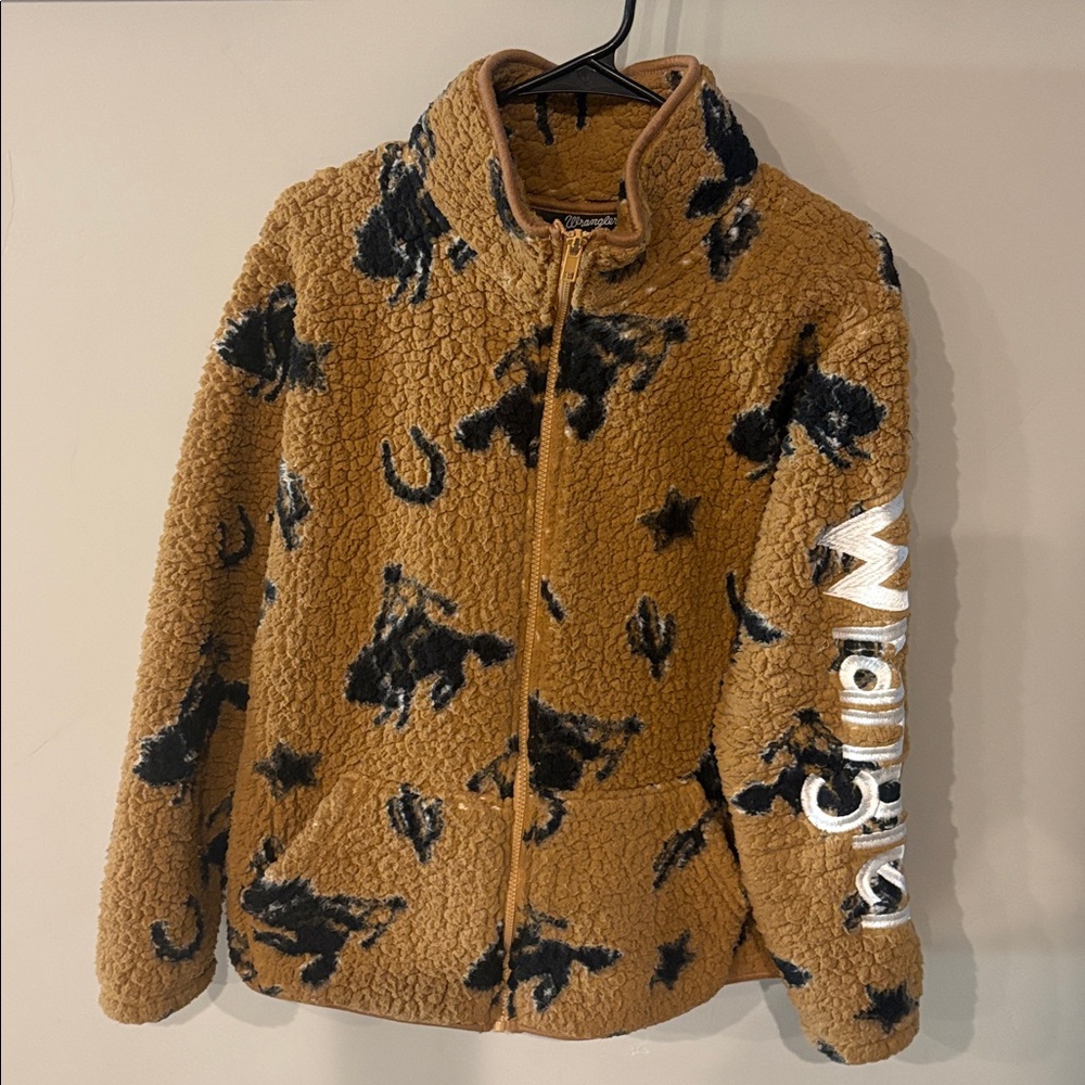 Women's Wrangler Sherpa western jacket bucking bronco - Picture 7 of 10